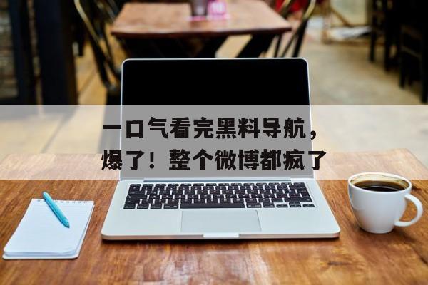 一口气看完黑料导航，爆了！整个微博都疯了